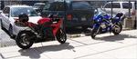One Bike, Two
Bike, Red Bike, Blue Bike -- Admiral de Lafayette St,
Boston