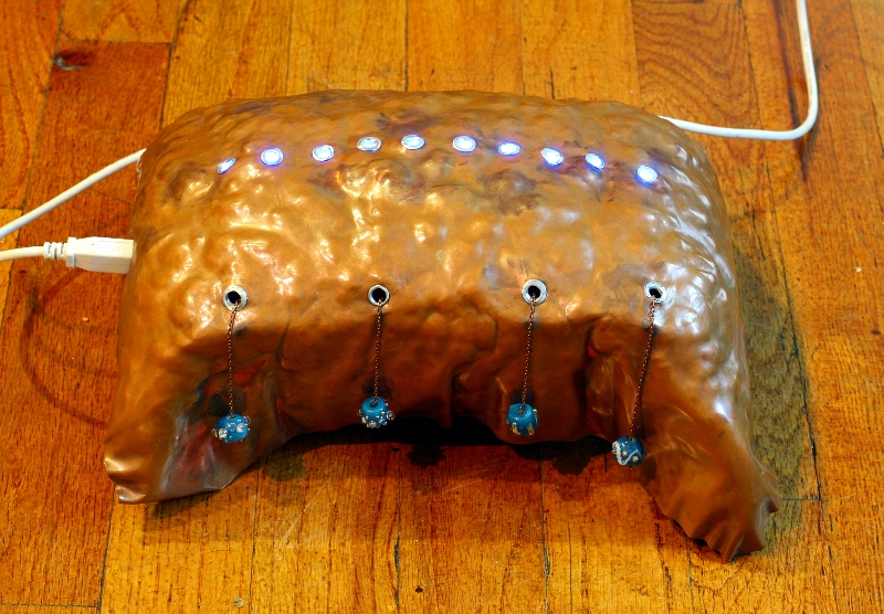 photo of Count to Nine, showing all leds illuminated